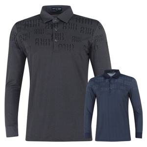 페라어스 남성 가을 국산 로고패턴 긴팔 카라티셔츠 GCTF5DJ2621