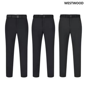 [웨스트우드] 남성 트리코트 본딩 기모 노턱 팬츠(3컬러) WP4MTPL535