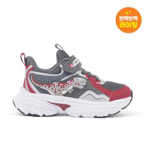 다이노솔즈 크레이지 티렉스 LED 운동화 그레이레드 DNKCF3TSCT12GRD