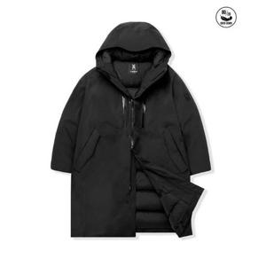 M 라이프워크패딩다운자켓 CQK LW244DJ346 슬릭 후드 롱 다운 점퍼