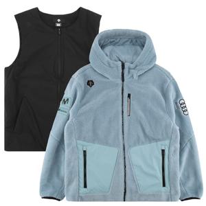 데상트 울트라 플리스 2IN1 세트 자켓 SP421SKTO2SKY