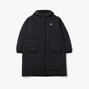 디아도라패딩 AQS D4423TPJ86BLK 벤치 플리스 롱패딩 자켓 BLACK
