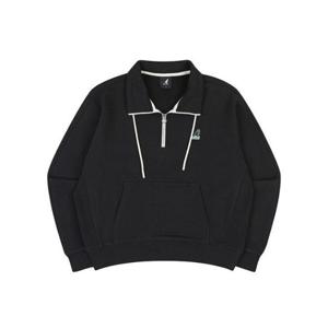 M 캉골긴팔티 CQK KQFW-RT17680BK 우먼스 하프 집 스웨트 1768 블랙