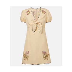 발렌티노 플로럴 엠브로이더리 미니드레스 P01055269