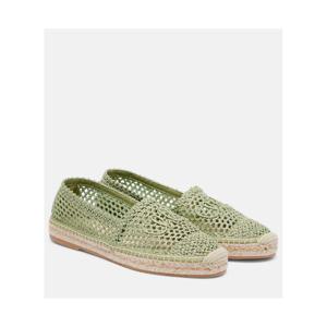 끌로에 Isla 레더 트리밍 크로셰 에스파드리유 P01041459