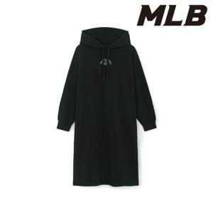 MLB (3FOPB0154-50BKS) 여성 베이직 후드 롱 원피스