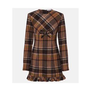 아크네 체크 울 블렌드 미니드레스 P01088667