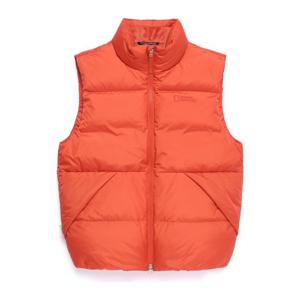 내셔널지오그래픽 N254UDV170 에이라 하이넥 구스다운 베스트 L/ORANGE