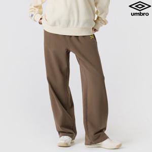 [엄브로] HBL 가먼트 다잉 그래픽 와이드 스트레이트 스웨트 팬츠 UQ323CFP98_BRW0