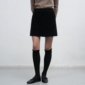 WOMAN 부클 미니 스커트 [BLACK] / WBE4L56506