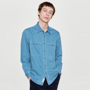 헤지스  25FW  남성 데님 워크웨어 셔츠 HZSH5D337B3