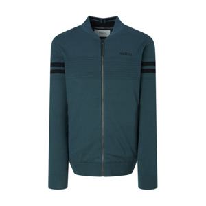 헤지스 골프 25FW 터키쉬블루 남성 방풍 캐주얼 니트 집업 HUSW5D711T3