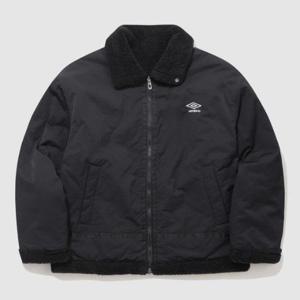 엄브로자켓 LQC UP421CPJN2-BLK 리버시블 플리스 우븐 스포티 무스탕 자켓 BLACK