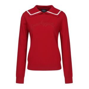 파리게이츠골프긴팔티 NQC 521C3SR159_RE 여성 로고 자수 세일러 카라 니트