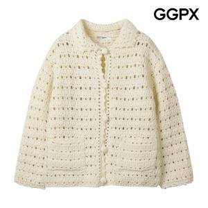 GGPX  쁘띠 카라 크로셰 포켓 가디건 GPAKG032F