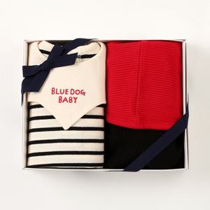 [블루독베이비]홀리데이멜빵상하세트 45C70-672-16 출산백일돌