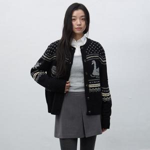 WOMAN 스완 노르딕 니트 가디건 [BLACK] / WBE4L04551