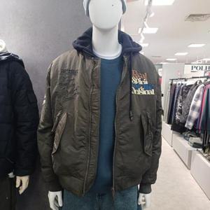 인터크루 HC17 아트윅장식항공패딩붐버 ITZ4UP04BR