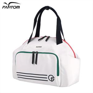 [팬텀] 여성 자카드 로고 핸들웨빙 포인트 보스턴백 221C1BG652_WH