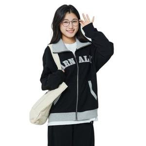 [소이][가을]배색 카라 집업 점퍼 25F0153