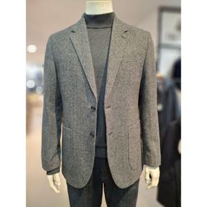 [트레몰로]MARIO(주)세정 트레몰로 25FW 에어로힛 등판누빔안감 울혼방 헤링본자켓 그레이 TRHFU5WA111