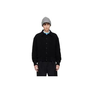 쟈크뮈스 점퍼 블랙 라 크루아제르 더 펠트로 보머 재킷 252553M175001
