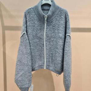 라티움 HC34 양모100% 밑단스트링 하이넥 루즈핏 숏 짧은점퍼 T2443jp07