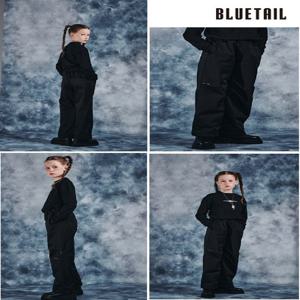 [블루테일]AZH1PT06BK 블랙 절개 우븐 파라슈트