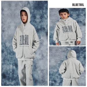 [블루테일]AZI1TS03LG 라이트그레이 플리스 아노락 후드티셔츠