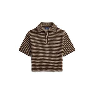 폴로 랄프로렌 스트라이프 반소매 폴로 탑 211A96246