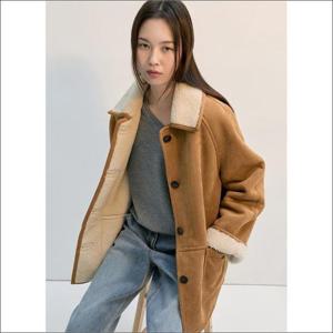 쉬즈미스 세이브존02 스웨이드 시어링 무스탕 SWUJKP42010