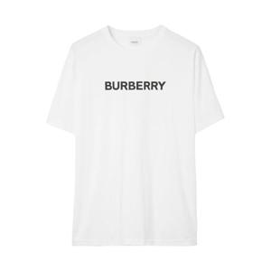 26SS Burberry 화이트 코튼 t 셔츠 8084234A1464