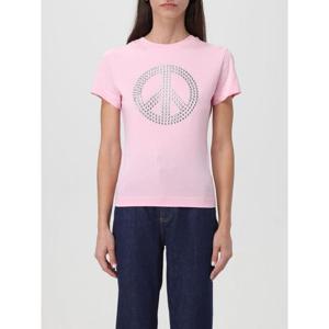 24SS 모스키노 T 셔츠 모스키노 con 로고 di strass 071132620222