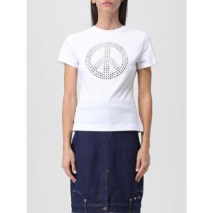 24SS 모스키노 T 셔츠 모스키노 con 로고 di strass 071132620001