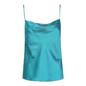 25FW 알베르타 페레티 그린 실크 blend satin 탑 080616190370