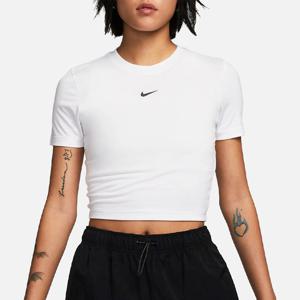 나이키 우먼 에센셜 반팔 슬림핏 크롭티 FB2874-100