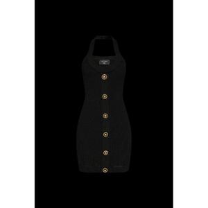 25SS Balmain Off 숄더 드레스 EF1R4023KI100PA