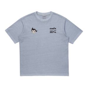 [디아도라]디아도라 아톰 워싱 반팔 티셔츠 BLUE D5423LRS33-BLS