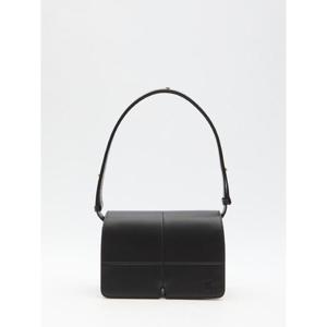 25SS Burberry 블랙 레더 Snip 숄더 백 8088916A1189