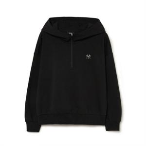 MLB후드티 RQC 3FHDB2036-50BKS 여성 베이직 애슬레저 스몰로고 반집업 기모 후드티 뉴욕양키스