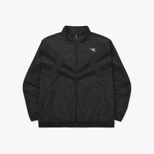 디아도라자켓 AQS D5323RJK44BKP 레거시 리플랙티브 스트라이프 러닝 자켓 BLACK PATTERN
