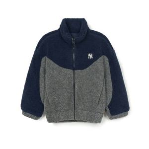 MLB키즈자켓 RQC 7AFDR0146-50MGD 데일리 아웃도어 배색 후리스 뉴욕양키스