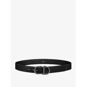 DIOR Leather belt with metal CD logo 4568RUYRT