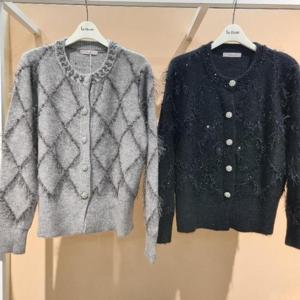 라티움 HC34 신축성좋은 앞오픈형 짧은 니트가디건 T2543cd09