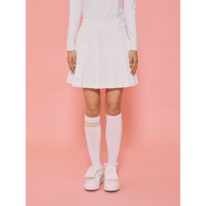 [세인트앤드류스]여성 플로럴 자수 플리츠 큐롯 스커트 821E1PC103