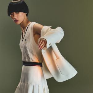 라코스테 공식 여성 티핑포인트 케이블 베스트 AF4005-55N XFJ