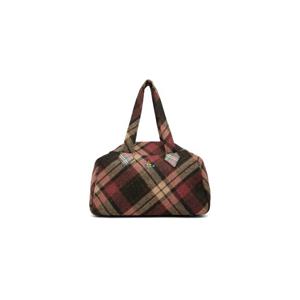 25 FW 비비안웨스트우드 남성 레드   베이지 라지 아카이브 야스민 토트백 252314M172016