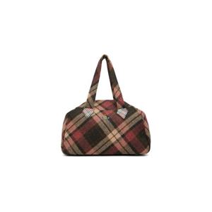 25 FW 비비안웨스트우드 여성 브라운   레드 라지 아카이브 토트백 252314F048071