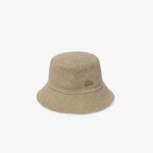 라코스테 공식 공용 리버시블 코듀로이 버킷햇 RK417E-55N 02S