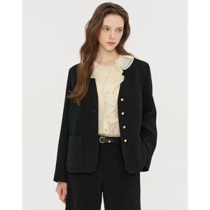 질스튜어트 뉴욕 여성 25FW 블랙 포켓 울혼방 트위드자켓 JSJA5D330BK